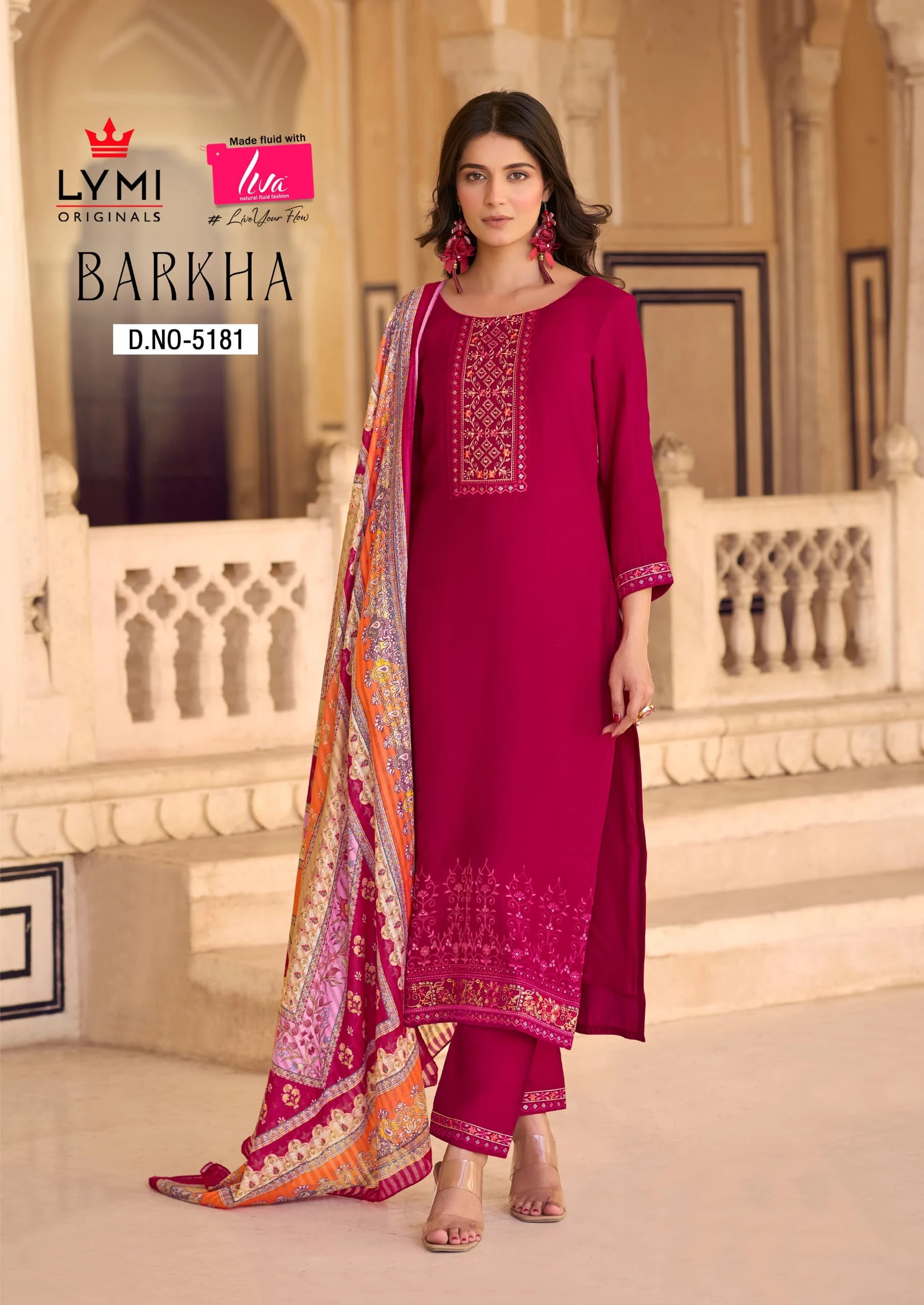 Rangoon Barkha Viscose Wholesale Readymade Salwar Suit Catalog — Wholesale Readymade Suit, Rangoon wholesale from Surat - Gallery Image 3